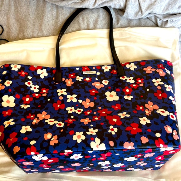 Like NEW large floral Kate Spade tote